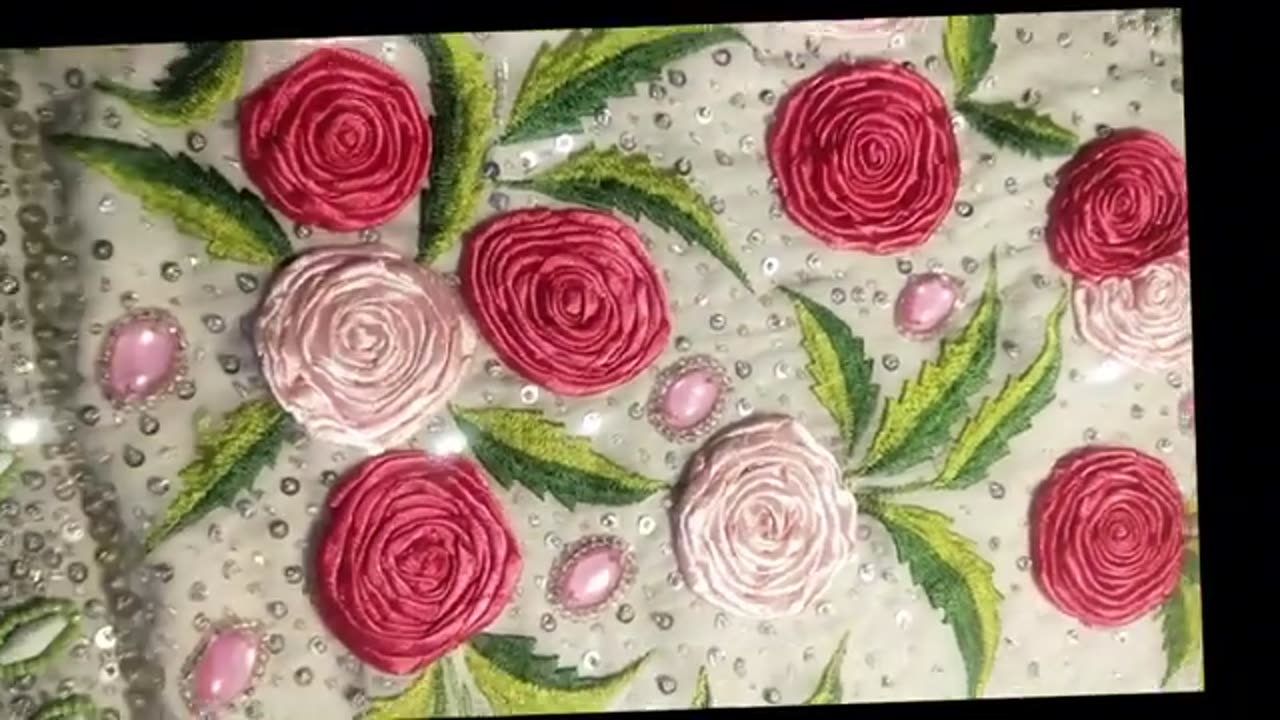 Embroidered fancy dress