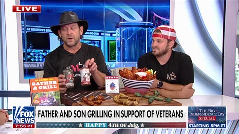 Father and son BBQ duo raising donations for veterans