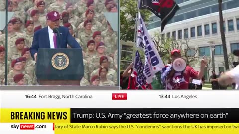 「ロサンゼルスの街路に勝利の旗を翻す唯一の旗はアメリカ国旗だ。神よ、私を助けたまえ。」