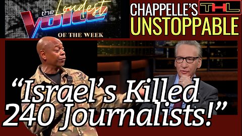 The LOUDEST VOICE of the Week | Dave Chappelle Exposes Israel Crimes & BillMaher to MASSIVE Audience