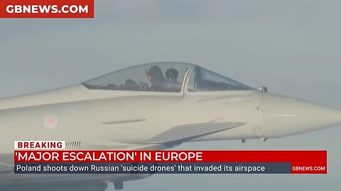 'MAJOR' escalation in Europe as Poland SHOOTS DOWN Russian 'suicide drones' after airspace VIOLATION
