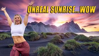 The Most Unreal Sunrise in Iceland