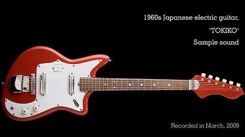 1960s Japanese electric guitar "TOKIKO" Sample sound