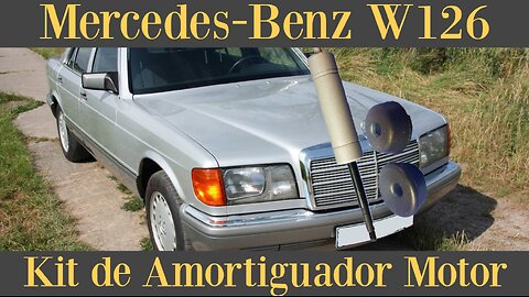 Mercedes Benz W126 - Cómo reemplazar el kit amortiguador de vibraciones del motor tutorial