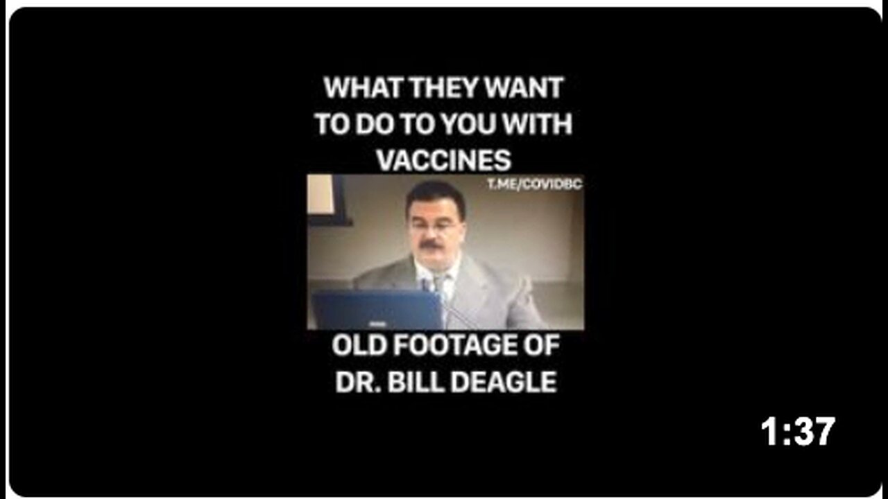 Old Footage Of Dr. Bill Deagle: What They Want To Do To You With Vaccines (2006) 💉