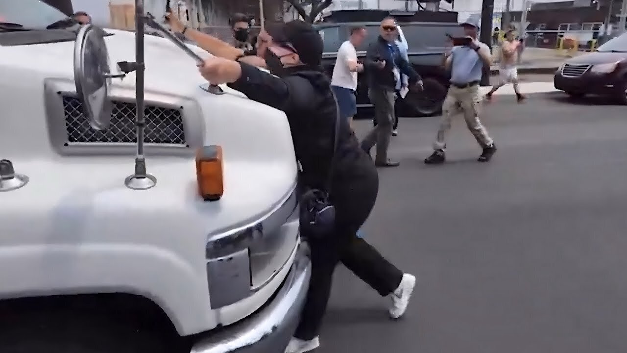 When TRUCKS Don’t Stop for PROTESTORS!!!