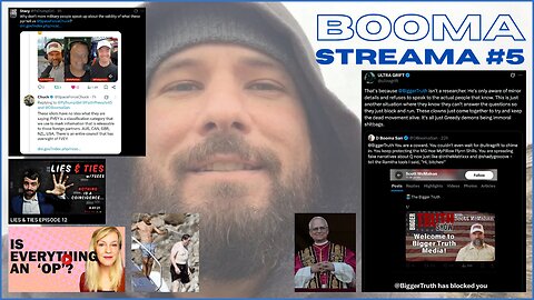 BOOMA STREAMA #5 | May 8th, 2025 | Scott McMahan blocks and runs! Should we trust Ryan Matta? Lin Wood getting exposed HARD! & Amazing Polly, "Is everything an Op?"