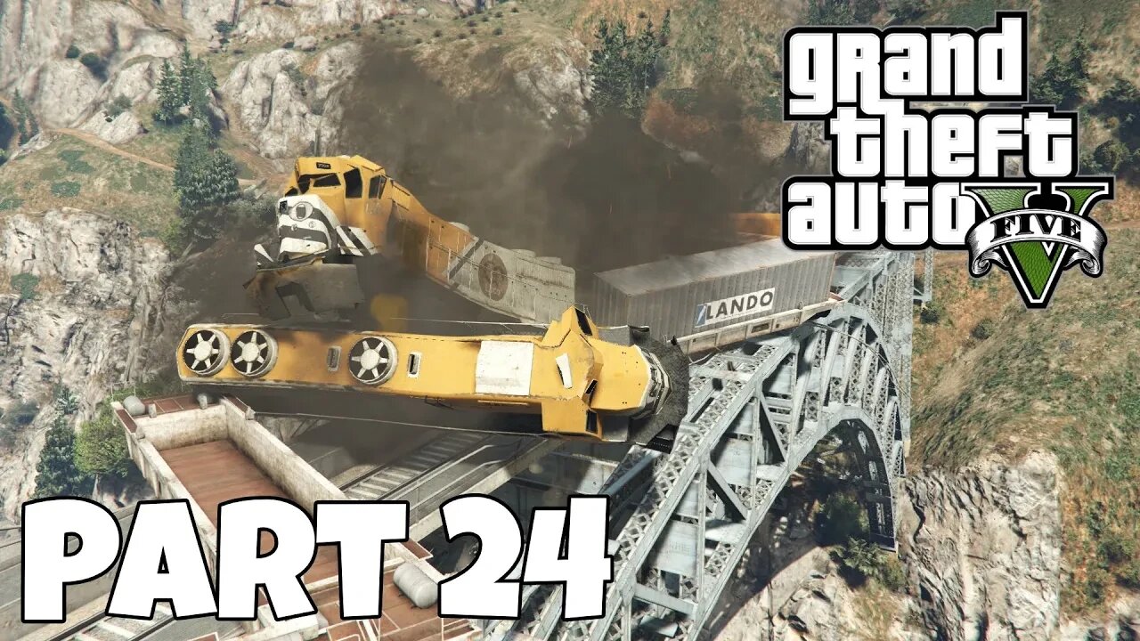 The Stage of Train Robbery! GTA 5 Story Mode Part 24