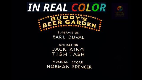 🍺 Buddy’s Beer Garden (1933) — In Real Color