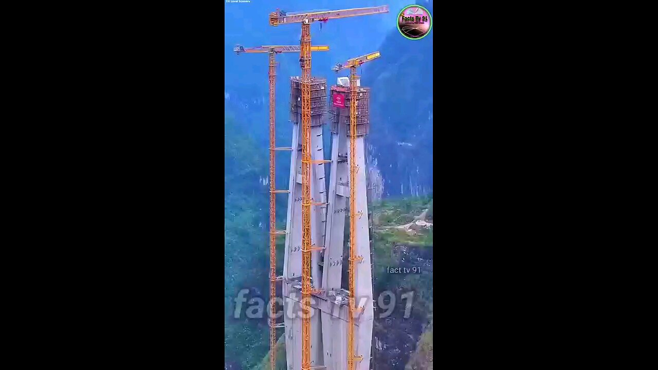 China build a 10 km bridge in the air without bricks and sand