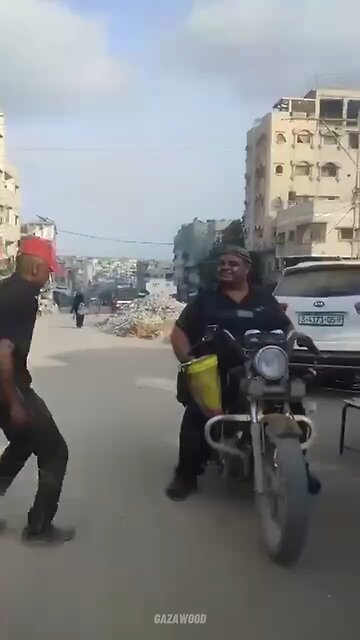 Another STARVING Gazan. Lord have mercy on that poor Motorcycle...