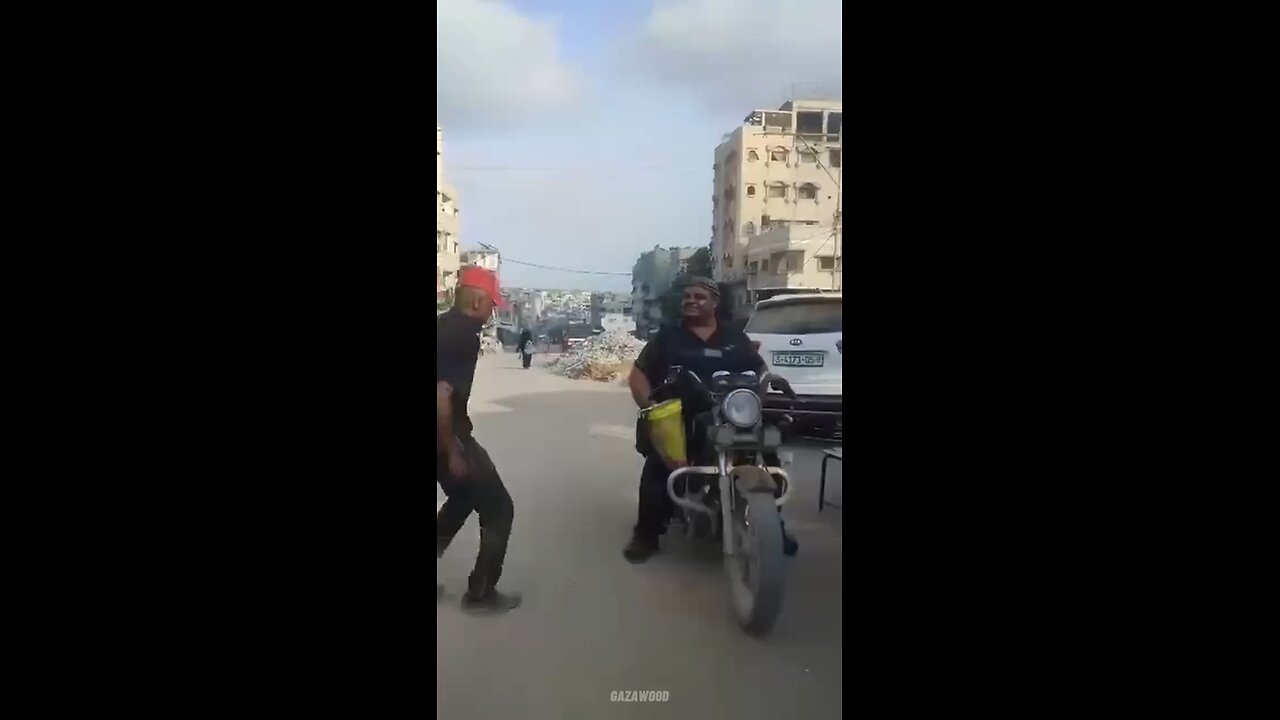 Another STARVING Gazan. Lord have mercy on that poor Motorcycle...