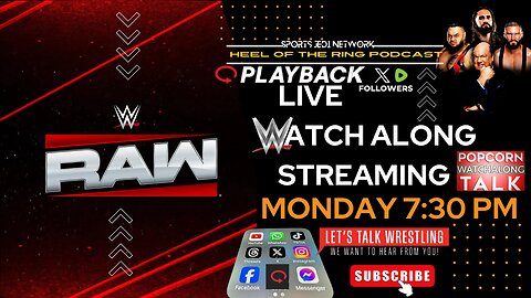 Join Our Live WWE Raw Watch Along & Wrestling Discussion With HEEL OF THE RING PODCAST