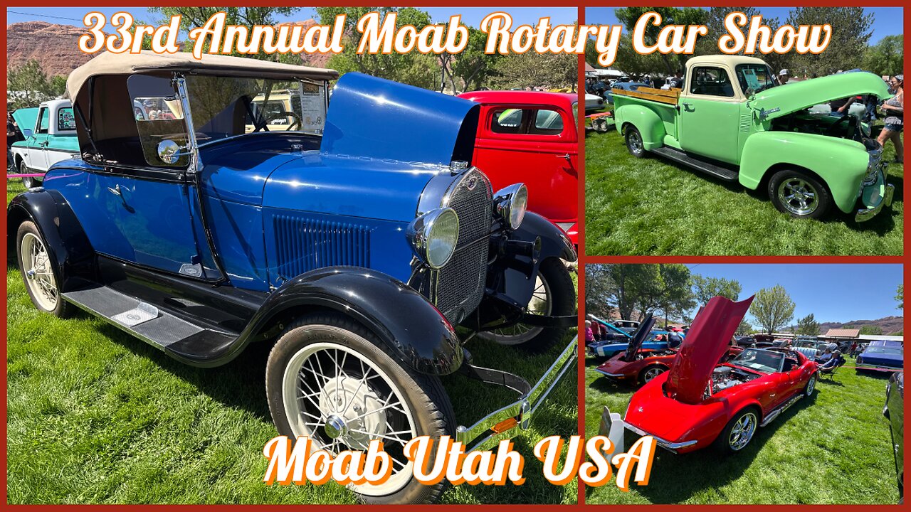 33rd Annual Moab Rotary Car Show - Moab Utah USA 2025