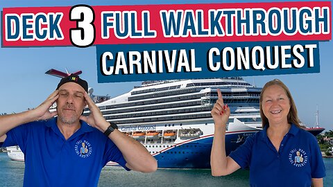 What’s Hiding on Deck 3 of Carnival Conquest? | Tall Man's Cruise Adventures