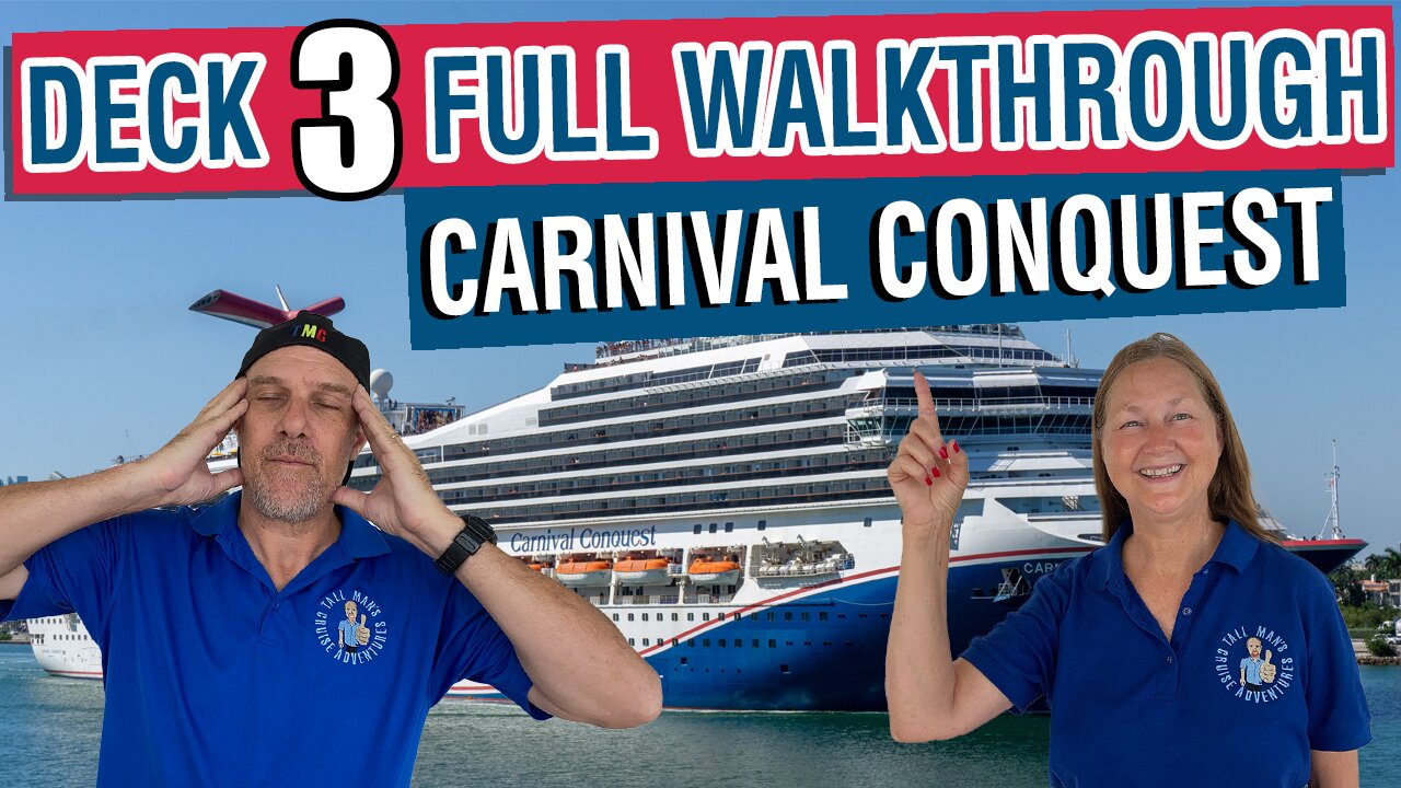 What’s Hiding on Deck 3 of Carnival Conquest? | Tall Man's Cruise Adventures