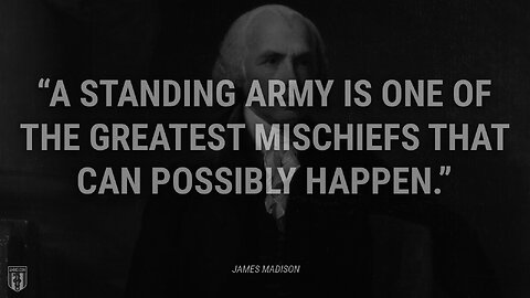 Is The Standing Army Our Forefathers Warned Us About Being Built Under Our Noses?