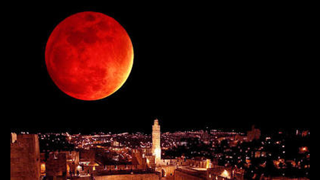 ⚡ RED ALERT WARNING! ⚡ PROPHETIC SIGN, BLOOD RED LUNAR ECLIPSE OVER JERUSALEM EXACTLY AT 9/11 P.M.
