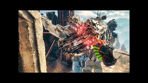 Horizon Call of The Mountain - Thunderjaw Boss Fight (4K 60FPS)