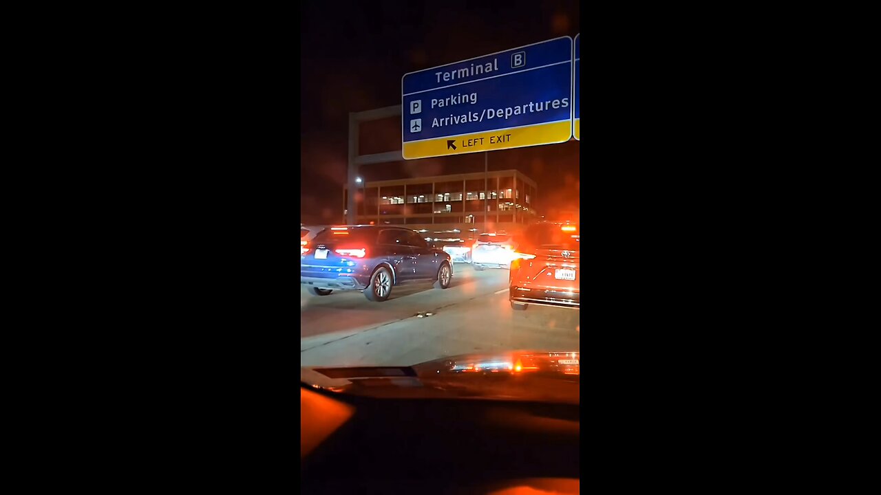 Crazy Traffic Jam exiting DFW Airport north