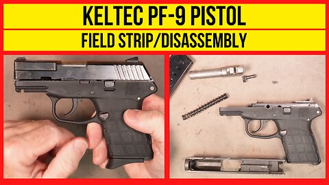 KelTec PF-9 9mm Pistol EASY Field Strip (disassembly) for Cleaning