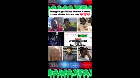 #Youngthug affiliate #PeeweeRoscoe names all the #Atlanta rats 💔💔💔 #ratlanta #ystell