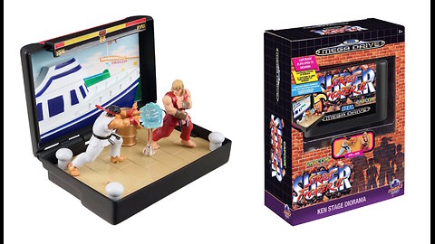 Console Heroes - Sega Mega Drive Street Fighter II [Ken Stage Diorama]