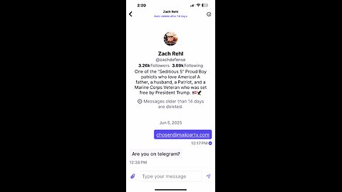 Ghosted again. Thanks Proud Boys