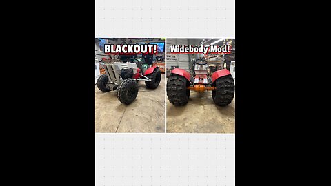 Blackout! Widebody Mod! (Custom Fender Extensions)