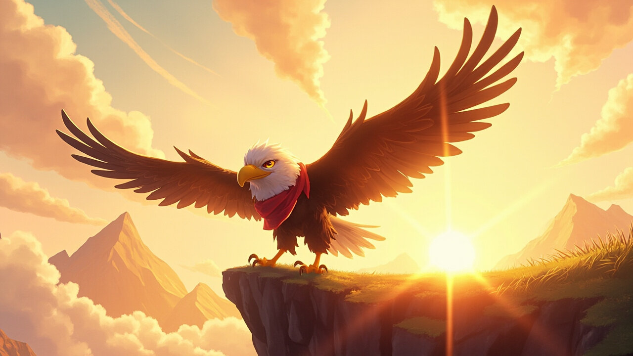 Eagle Eyes, Brave Tries 🦅🔥 | Soaring Kids’ Pop/Rock Anthem About Courage & Focus