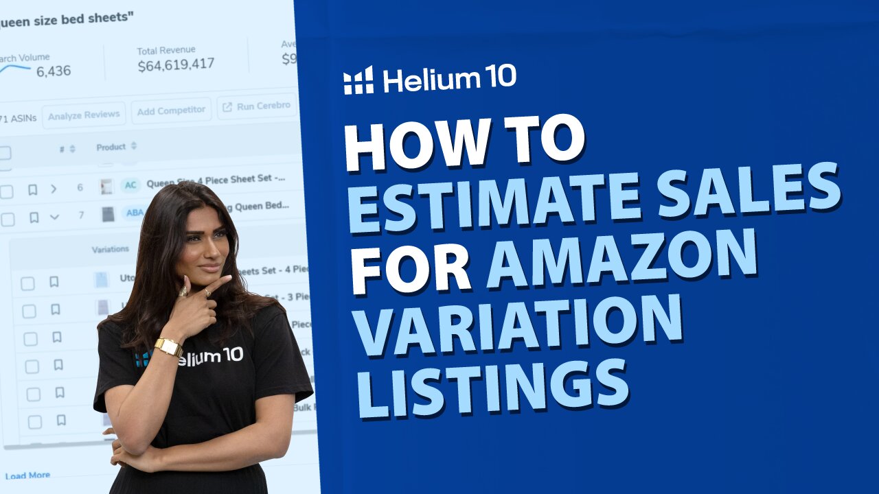 How to Estimate Sales for Amazon Variation Listings