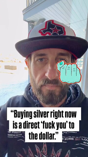 Buying silver right now is a direct FUCK YOU to the dollar ❗💯