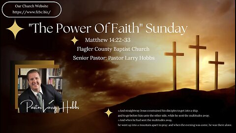 The Power Of Faith Sunday ✝️ Matthew 14:22