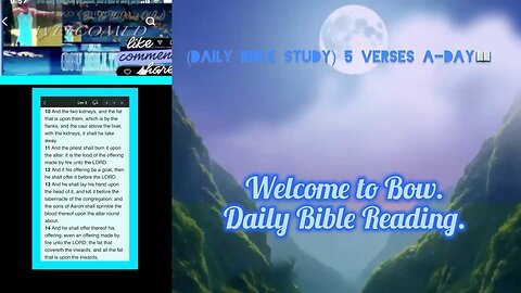 Bow. Daily Bible Reading. Five Verses A day: of The (King James Bible)