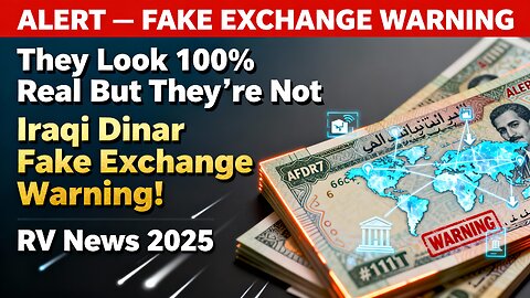 They Look 100% Real—But They’re Not Iraqi Dinar Fake Exchange Warning! 🔍 💥 Iraqi Dinar RV News 2025
