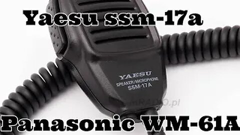 Yaesu SSM-17A Panasonic WM-61A TEST