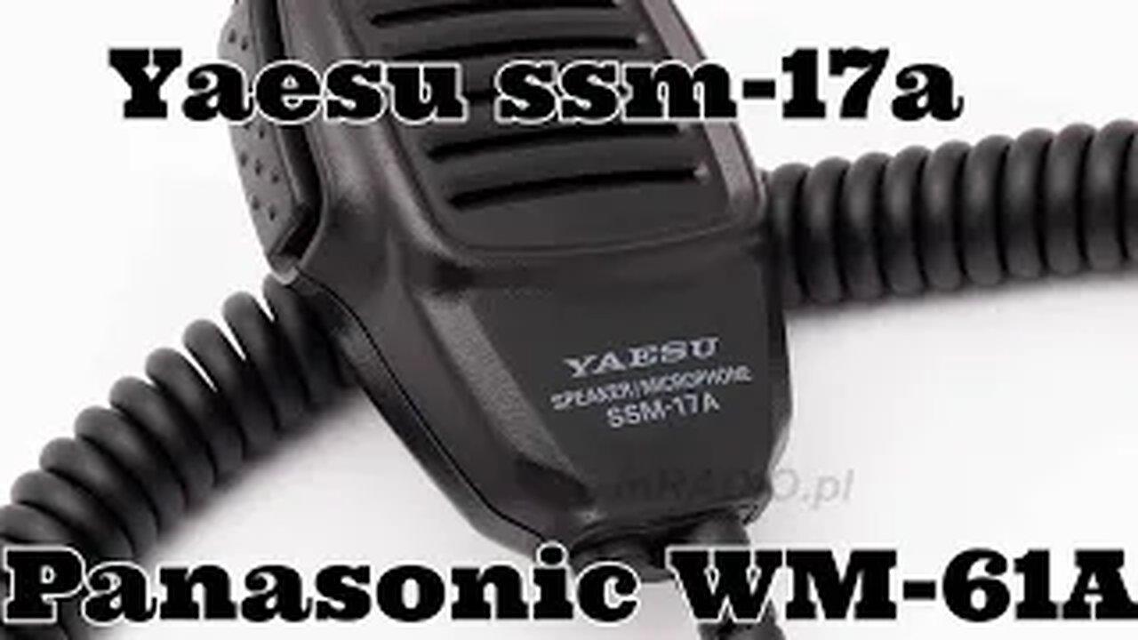 Yaesu SSM-17A Panasonic WM-61A TEST