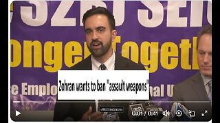 Zohran says ban semi auto AR15s aka "assault rifles"