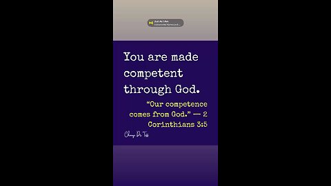 Believe in yourself
