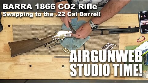 UPGRADING and TESTING our BARRA 1866 stock smooth bore .177 to a RIFLED .22 cal Barrel!