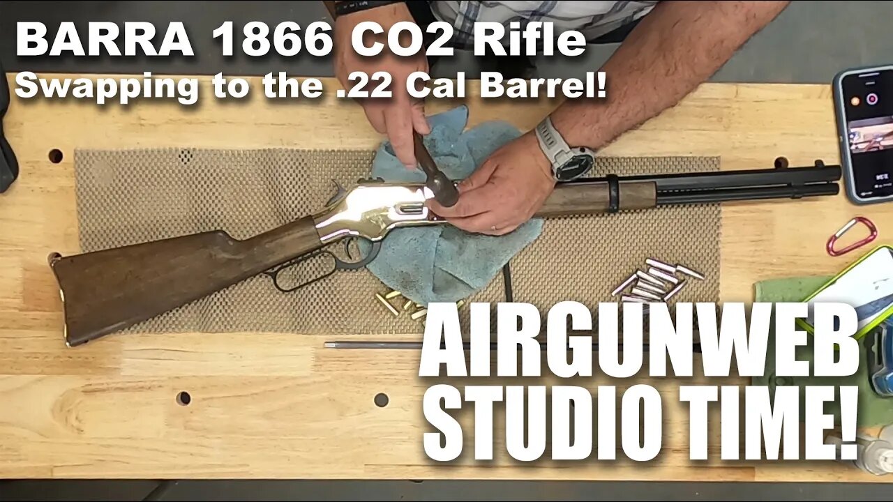 UPGRADING and TESTING our BARRA 1866 stock smooth bore .177 to a RIFLED .22 cal Barrel!