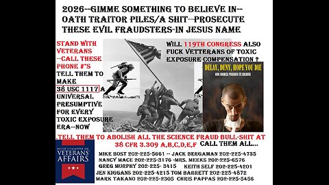 TRUMP/2026-GIVE VETERANS SOMETHING TO BELIEVE IN--APPROVED VA COMPENSATION