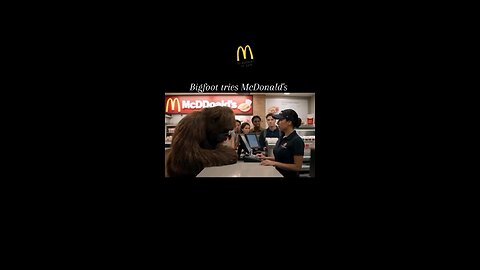Bigfoot tries McDonald's