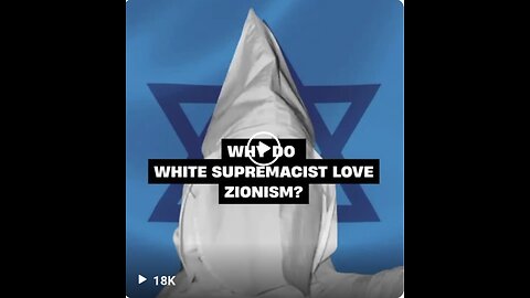 Why do white supremacists love zionism