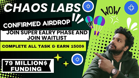 Chaso Labs Airdrop | Super Early Phase Join now - Full Guide Step By Step - English #crypto