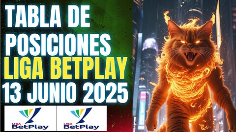 TABLA DE POSICIONES LIGA BETPLAY 13 JUNIO 2025 Y GOLEADORES CRYPENATO