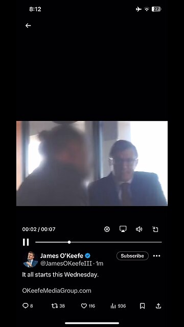 James OKeefe releasing data on 7 th May 2025