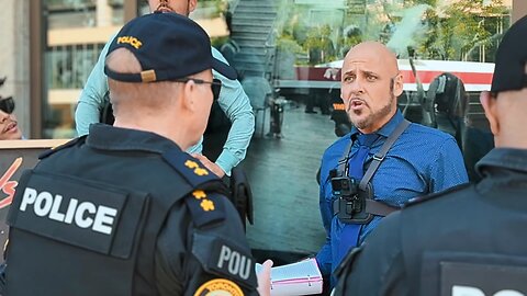 Toronto Police Officer Threatens to Arrest Preacher At Toronto LQBTQ Pride Parade!