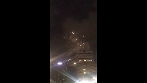 Downtown fireworks