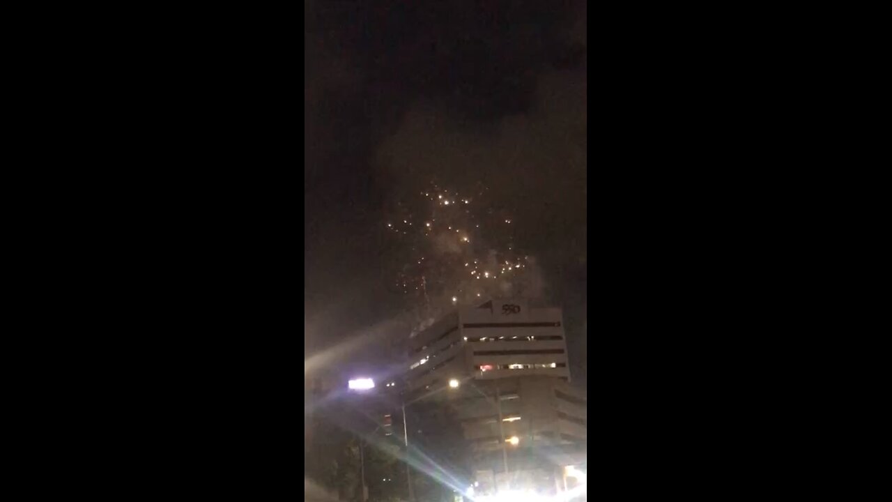 Downtown fireworks